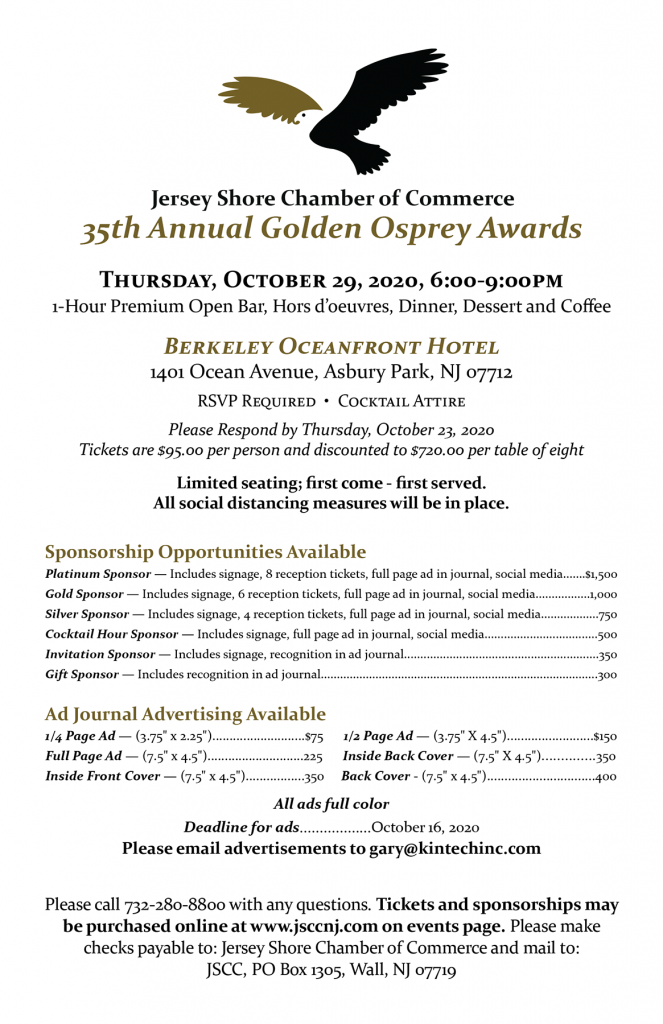 Golden Osprey Awards Invite Back